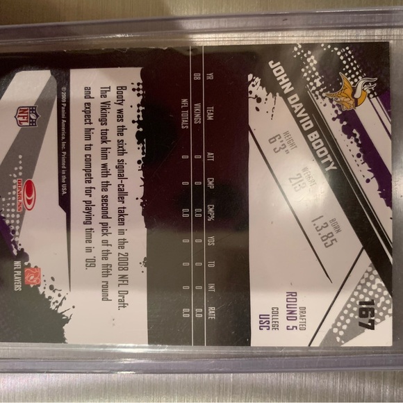 John David Booty NFL Minnesota Vikings Football cards (3) - Picture 6 of 7